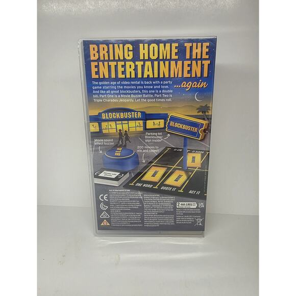 The BLOCKBUSTER Party Movie Trivia Card & Board Game, Movie Buzzer, Jeopardy - Picture 2 of 2